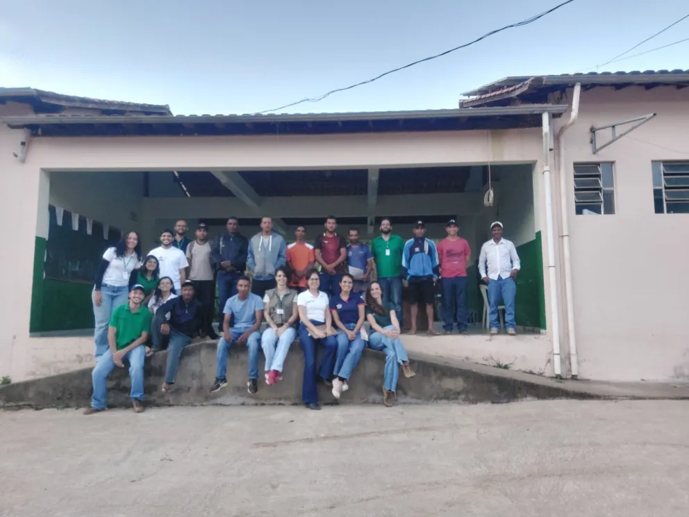 Turma de cafeicultores do curso da Epamig