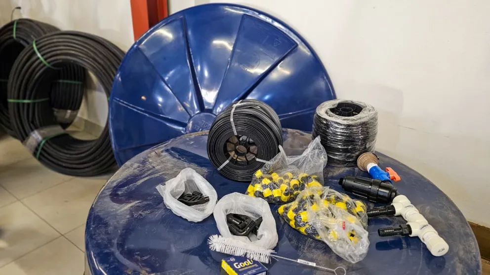 Kit de irrigação entregue em Barão de Cocais